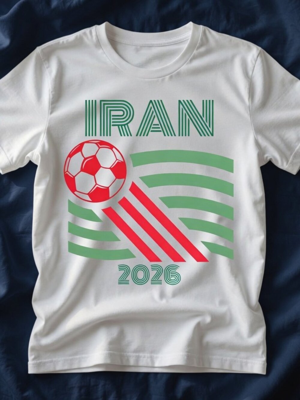 Vintage Retro Iran Soccer 2026 Shirt